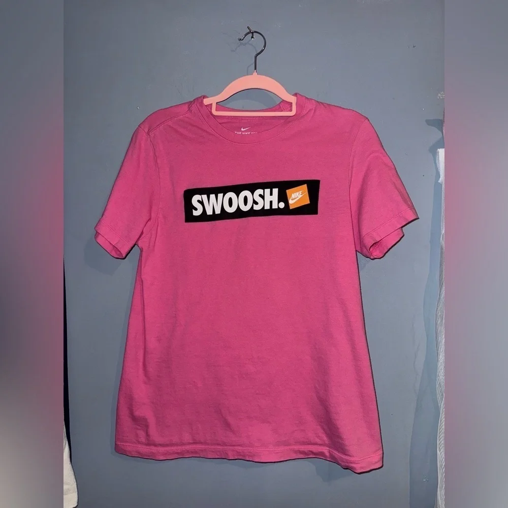 Nike Pink Tee with Swoosh Logo